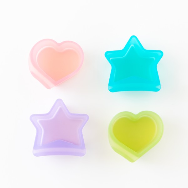 Siliconen dipsausbakjes (2 stuks) - Blue Jelly & Green Jelly