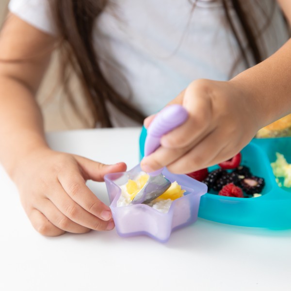 Siliconen dipsausbakjes (2 stuks) - Purple Jelly & Pink Jelly