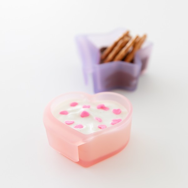 Siliconen dipsausbakjes (2 stuks) - Purple Jelly & Pink Jelly