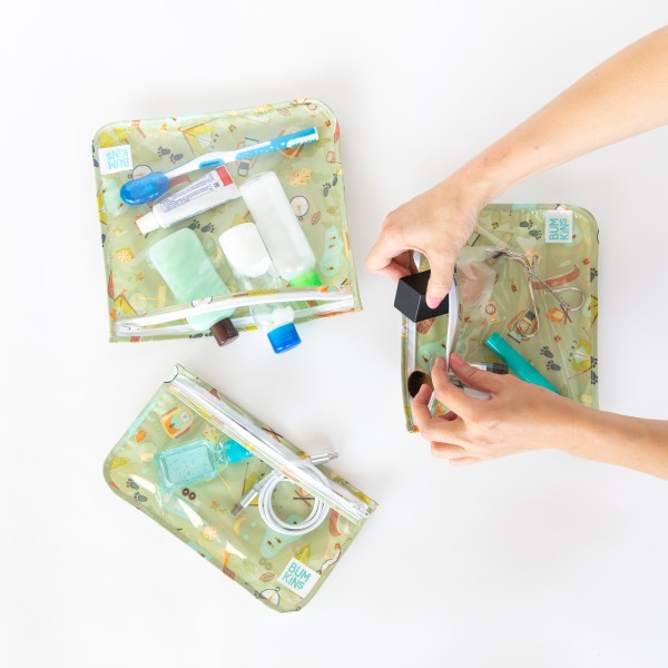 Clear Travel Bag (3 pack) - Camp Gear