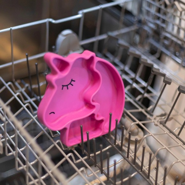Silicone grip dish - Unicorn
