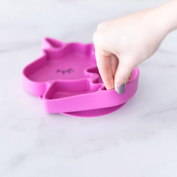 Silicone grip dish - Unicorn