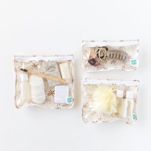 Sacs de voyage à devant transparent (3 paquet) - Palm Daze