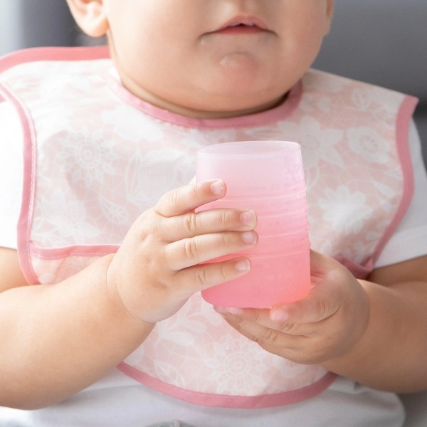 Siliconen startbeker - Roze Jelly