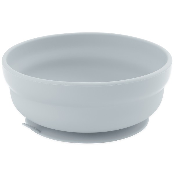 Siliconen kom met zuignap - Grijs