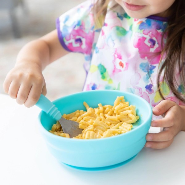 Siliconen kom met zuignap - Blauw