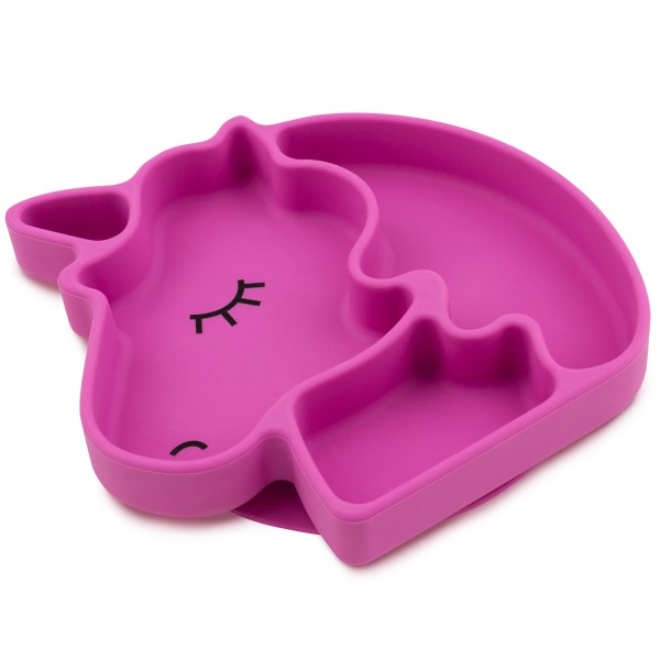 Silicone grip dish - Unicorn