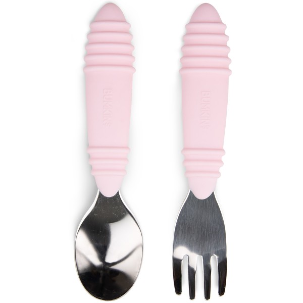 Cuillère + fourchette - Rose