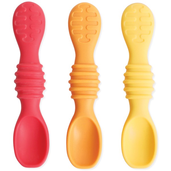 Dip-Löffel aus Silikon (3-er Pack) - Tutti-Frutti