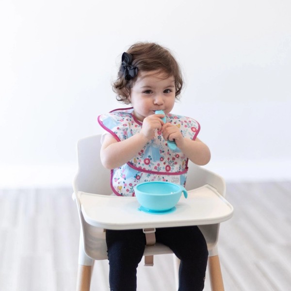Silicone first feeding set - Blue