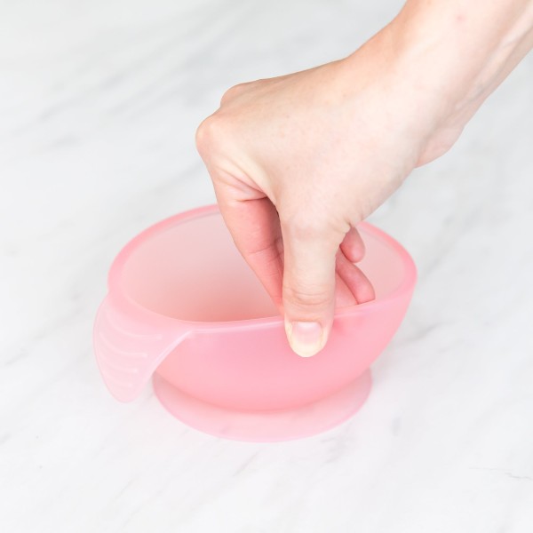 Ensemble de premier repas en silicone - Rose Jelly