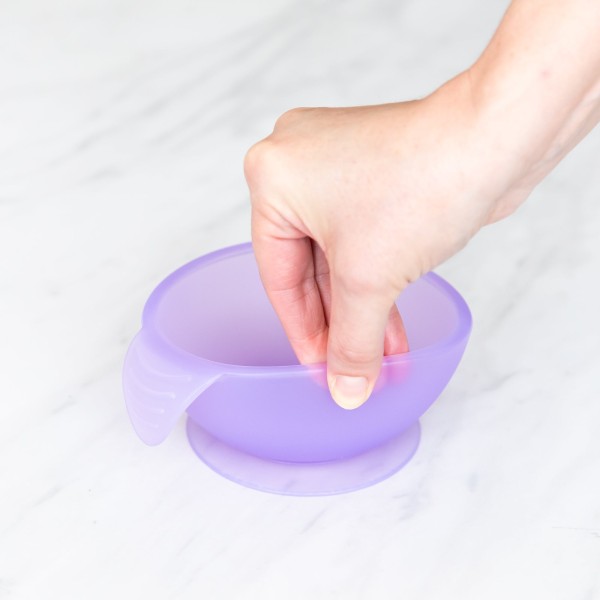 Juego de silicona para aprender a comer solos - Morado Jelly