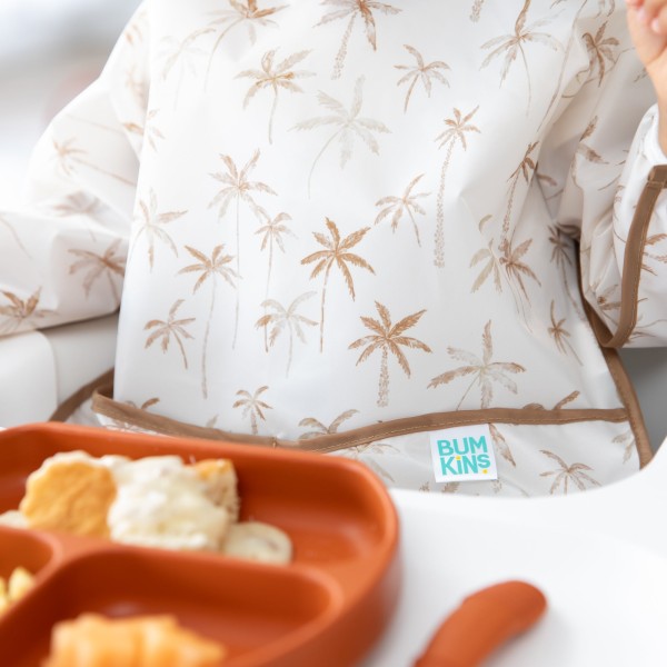 Sleeved bib - Palm Daze
