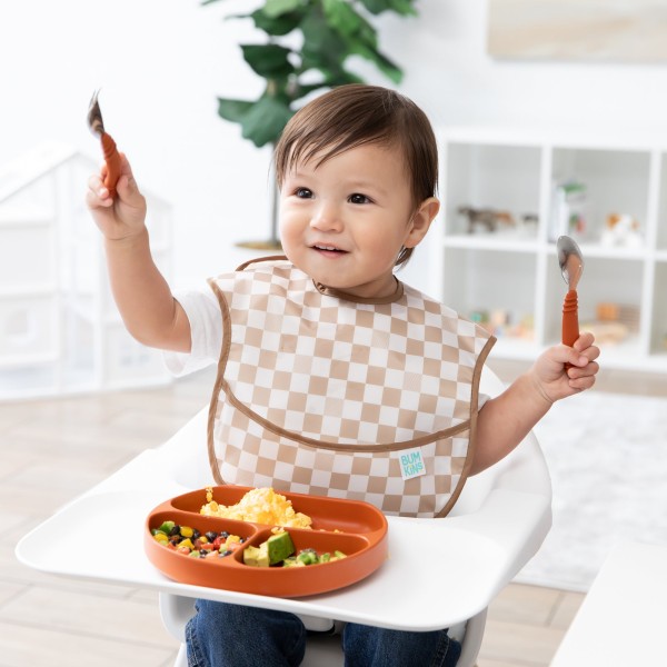 SuperBib® Bavoir pour bébé (3 paquet) - Palm Daze, Sand Check, Charcoal Check