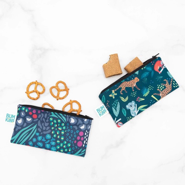 Reusable snack bag - small (2 pack) - Jungle & Animal Prints