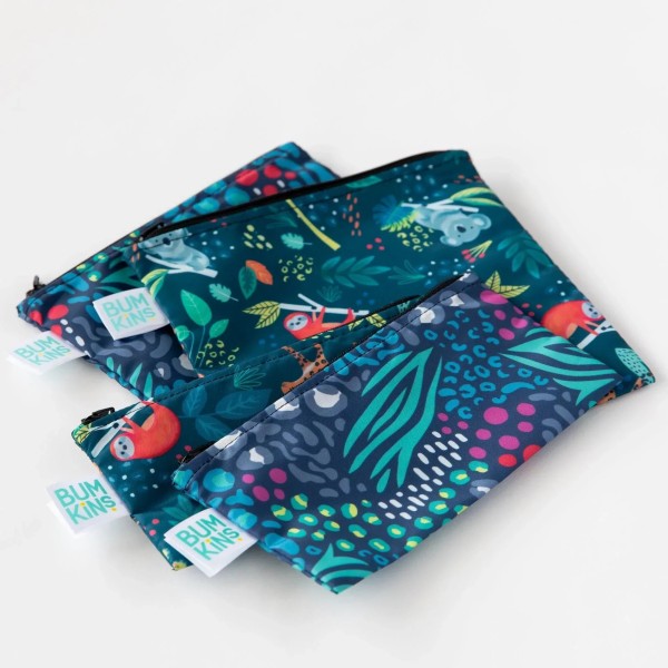 Reusable snack bag - small (2 pack) - Jungle & Animal Prints