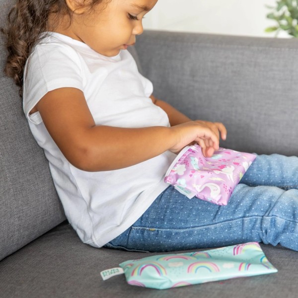 Reusable snack bag - small (2 pack) - Rainbows & Unicorns