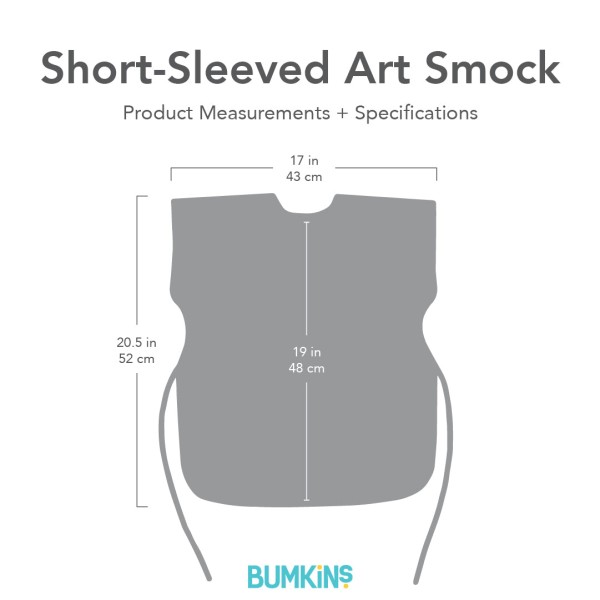 Short-sleeved art smock - Rainbows