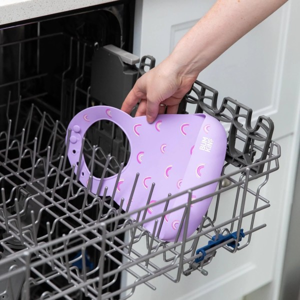 Silicone bib - Rainbows