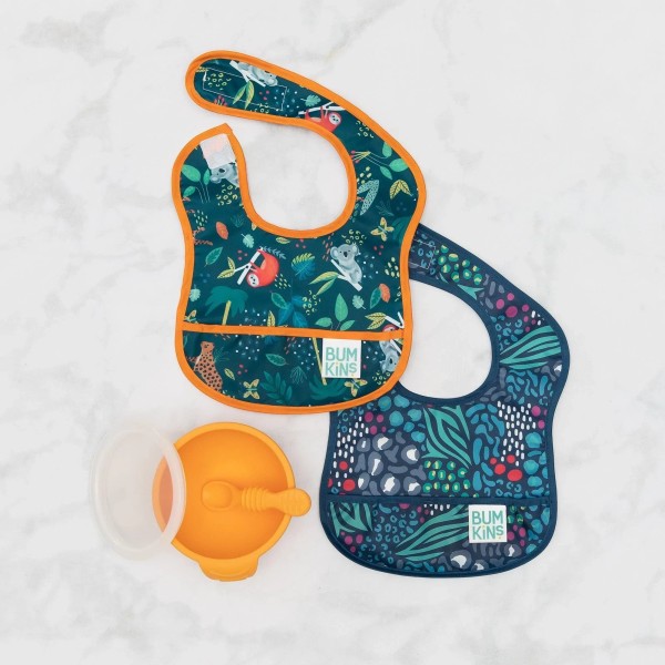 Starter bib (2 pack) - Jungle & Animal Prints