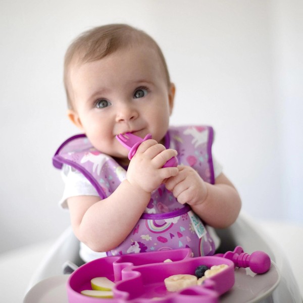 Starter bib (2 pack) - Rainbows & Unicorns