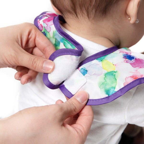 Starter Bib Bavoir de Démarrage - 3-9 mois (2 paquet) - Watercolor & Brush Strokes