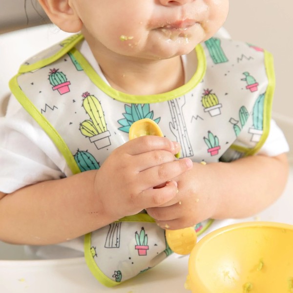 Starter Bib Baberos de Inicicación - 3-9 meses (2 paquete) - Cacti & Llamas