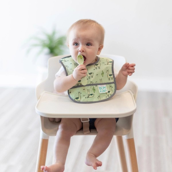 Starter Bib Baberos de Inicicación - 3-9 meses (2 paquete) - Cacti & Llamas