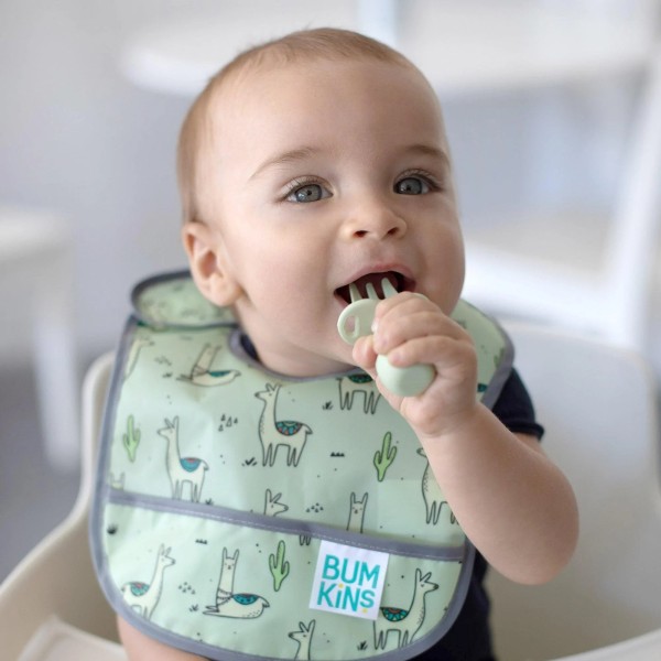 Starter Bib Baberos de Inicicación - 3-9 meses (2 paquete) - Cacti & Llamas