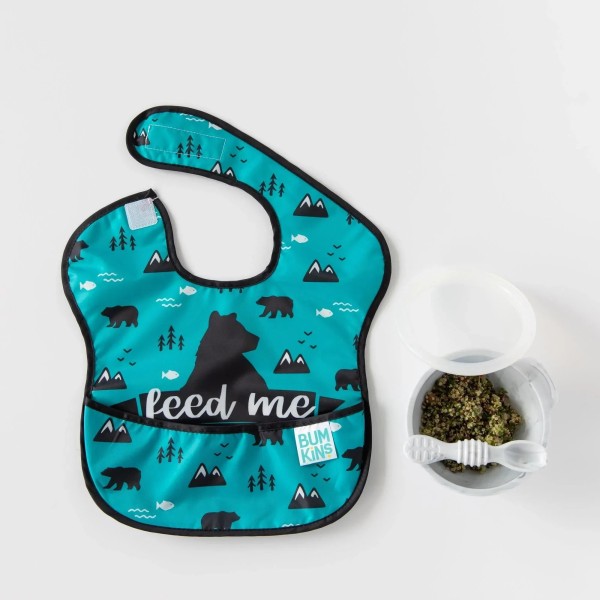 SuperBib® Bavoir pour Bébé - 6-24 mois (3 paquet) - Feed Me Bear, Wildlife, Outdoors