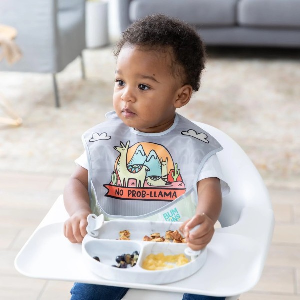 SuperBib® Babero para Bebés - 6-24 meses (3 paquete) - No Prob-Llama, Llamas, Cacti