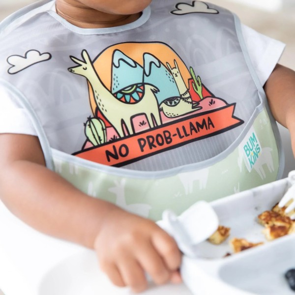 SuperBib® Babero para Bebés - 6-24 meses (3 paquete) - No Prob-Llama, Llamas, Cacti