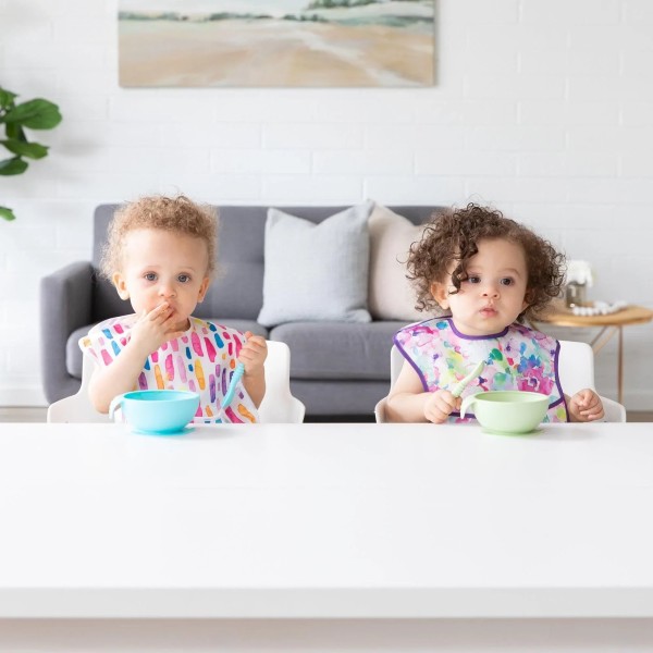 SuperBib® Baby-Lätzchen - 6-24 Monate (3er-Pack) - Wild & Free, Watercolor, Brush Strokes