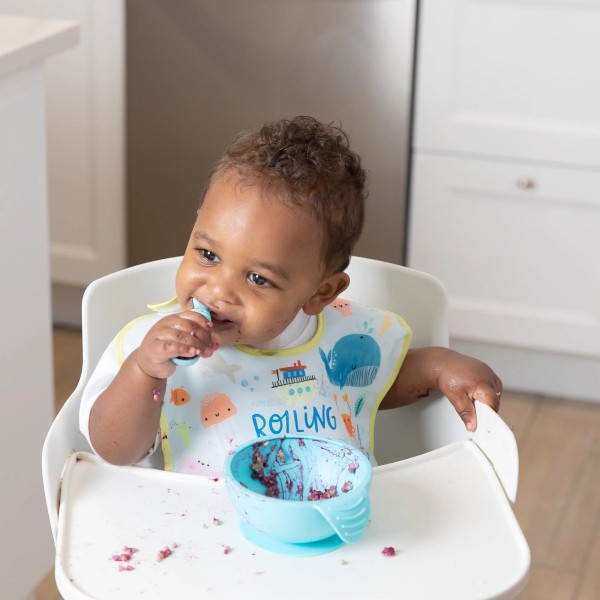 SuperBib® (3 pack) - Rolling With the Waves, Ocean Life, Whale Tail