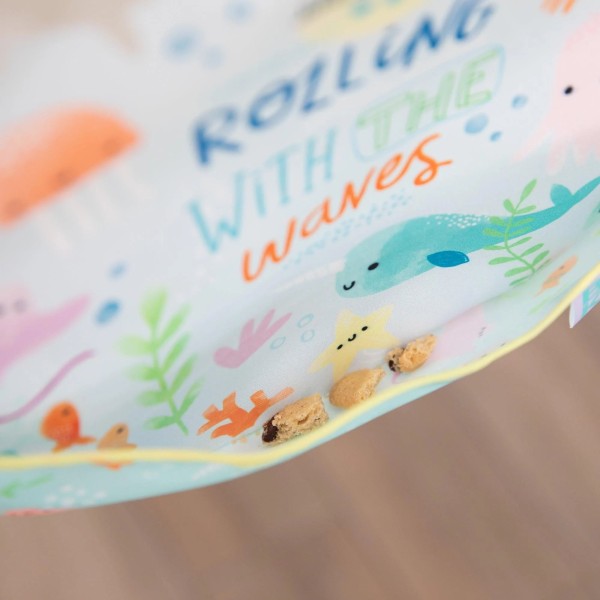 SuperBib® (3 pack) - Rolling With the Waves, Ocean Life, Whale Tail