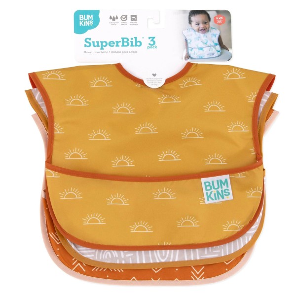 SuperBib® Bavoir pour Bébé - 6-24 mois (3 paquet) - Desert Boho