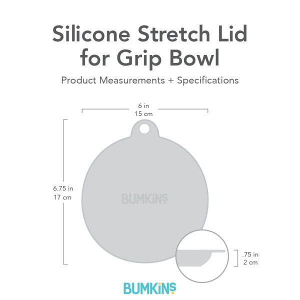 Silicone Stretch Lid for Grip Bowl - Transparant
