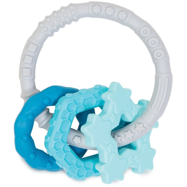 Breloques de dendition en silicone - Bleu