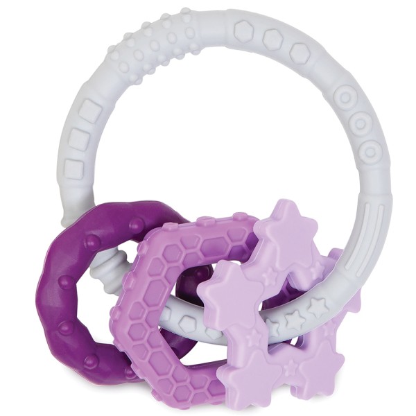 Breloques de Dendition en Silicone - Violet