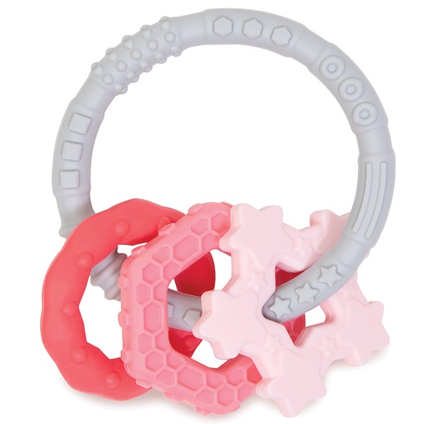 Silicone Teething Charms - Pink