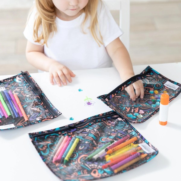 Reistasjes met Doorzichtig Venster (3 stuks) - Channel Kindness