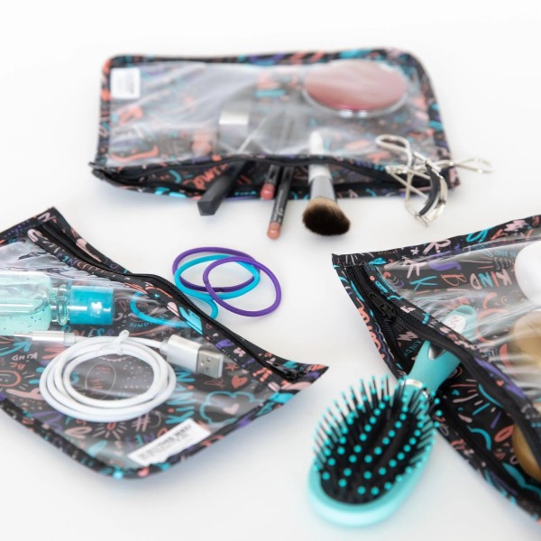 Reistasjes met Doorzichtig Venster (3 stuks) - Channel Kindness