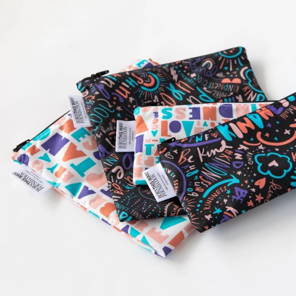 Herbruikbaar snackzakje - large (2 stuks) - Channel Kindness & Elements of Kindness