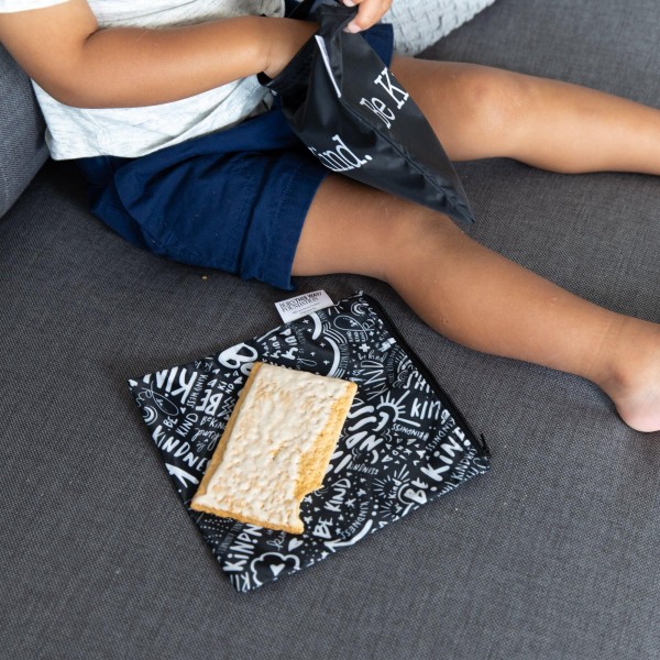 Herbruikbaar snackzakje - large (2 stuks) - Be Kind