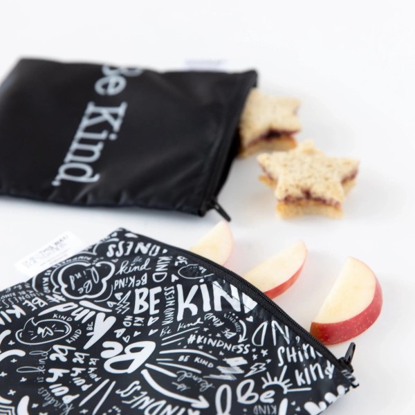 Herbruikbaar snackzakje - large (2 stuks) - Be Kind