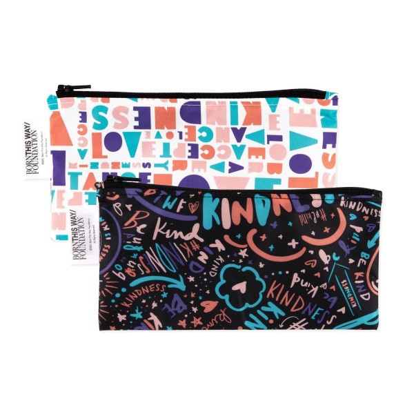 Herbruikbaar snackzakje - small (2 stuks) - Channel Kindness & Elements of Kindness