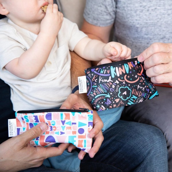 Herbruikbaar snackzakje - small (2 stuks) - Channel Kindness & Elements of Kindness