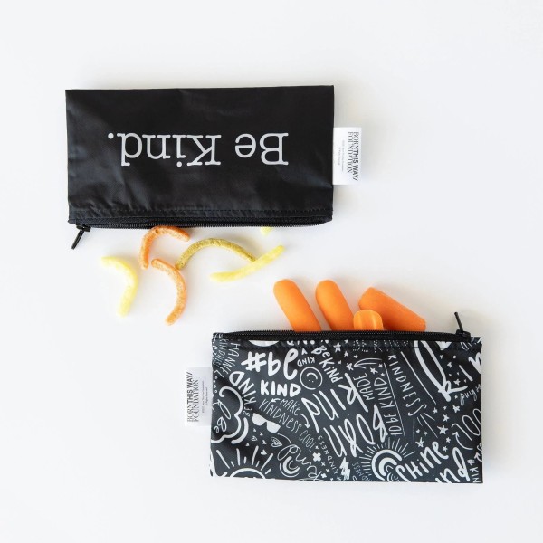 Reusable snack bag - small (2 pack) - Be Kind