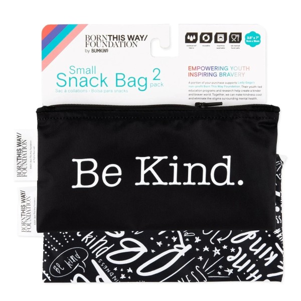Reusable snack bag - small (2 pack) - Be Kind