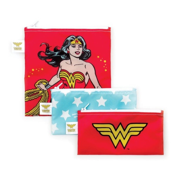 Sac à Collations (lot de 3) - Wonder Woman